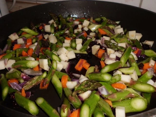 Rezept: Fisch: Rotbarsch an Gemüseragout und Reis Bild Nr. 3 Fisch: Rotbarsch an Gemüseragout und Reis - Rezept - Bild Nr. 3