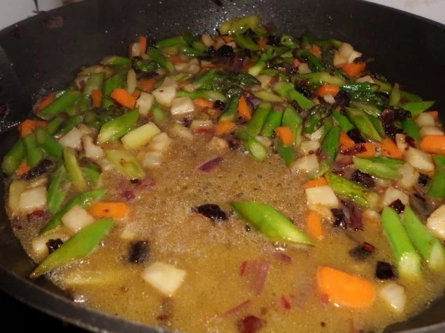 Rezept: Fisch: Rotbarsch an Gemüseragout und Reis Bild Nr. 4 Fisch: Rotbarsch an Gemüseragout und Reis - Rezept - Bild Nr. 4