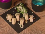 Wraps mit gebratener Hühnerbrust an Honig-Senf-Soße - Rezept