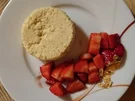 Grießflammeri an Balsamico Erdbeeren - Rezept