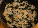 Omelett mit frischen Blattspinat - Rezept