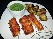 Fish Fingers mit Rahmspinat und Röstkartoffeln - Rezept
