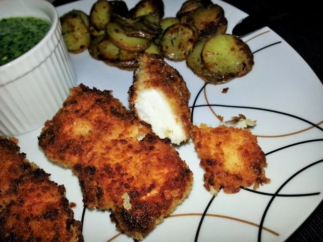 Rezept: Fish Fingers mit Rahmspinat und Röstkartoffeln Bild Nr. 2 Fish Fingers mit Rahmspinat und Röstkartoffeln - Rezept - Bild Nr. 2