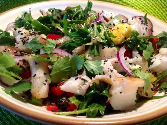 Heilbutt-Salat - Rezept