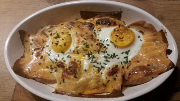 Käsetoast mit Ei - Rezept mit Bild - kochbar.de