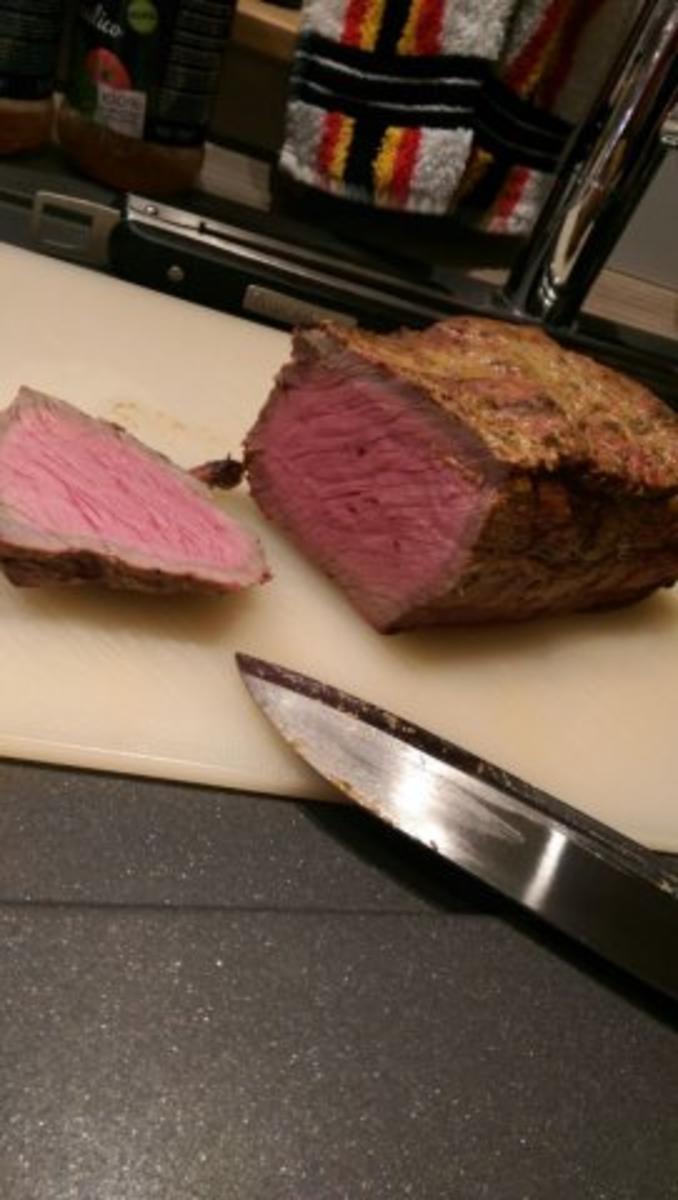 Roastbeef Vom Grill Mit Bandnudeln In Weisswein Sahne Sauce Rezept Kochbar De