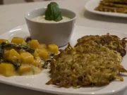 K & K-Rösti mit Basilikumdip und Steckrüben - Rezept