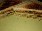 Sandwich mit Schinken und Salami - Rezept