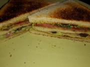 Sandwich mit Schinken und Salami - Rezept