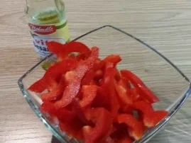 Rezept: Hähnchenstreifen in Chilimarinade mit Paprika und Basmati Bild Nr. 2 Hähnchenstreifen in Chilimarinade mit Paprika und Basmati - Rezept - Bild Nr. 2