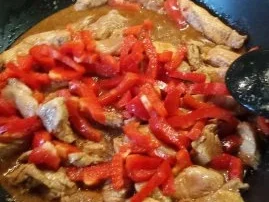 Rezept: Hähnchenstreifen in Chilimarinade mit Paprika und Basmati Bild Nr. 4 Hähnchenstreifen in Chilimarinade mit Paprika und Basmati - Rezept - Bild Nr. 4