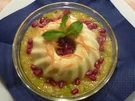 Safran Panna Cotta mit  Passionfruchtsalsa. - Rezept