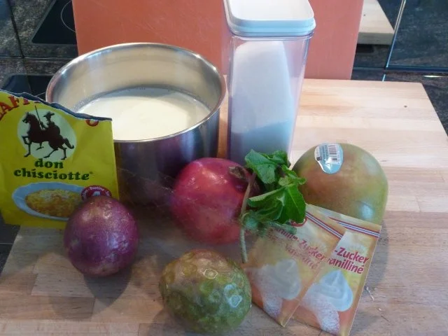 Rezept: Safran Panna Cotta mit Passionfruchtsalsa. Bild Nr. 2 Safran Panna Cotta mit Passionfruchtsalsa. - Rezept - Bild Nr. 2