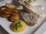 Zitronen - Hähnchen mit Ofenkartoffeln - Rezept