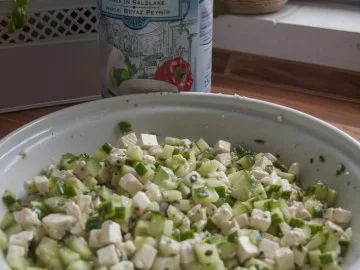 Salat: Schafskäsesalat - Rezept