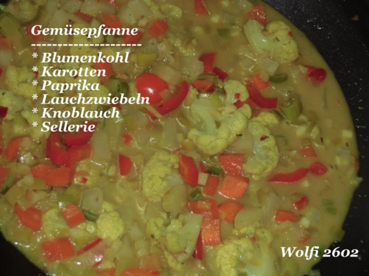 Gemüse : Curry-Gemüse-Pfanne, mit Ananas und Reis (Vegetarisch) - Rezept - Bild Nr. 4