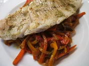 KräuterKabeljau auf Pfannengemüse - Rezept