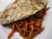 KräuterKabeljau auf Pfannengemüse - Rezept