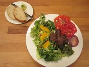 "Klopfers Ende" - Hasenfilet auf Salatbett - Rezept