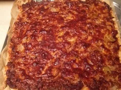 Rezept: BIG American Partypizza "Texasstyle" Bild Nr. 2 BIG American Partypizza "Texasstyle" - Rezept - Bild Nr. 2