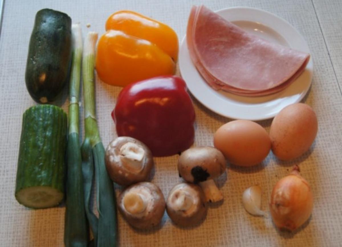 Pikantes Omelett mit Gemüse - Rezept - Bild Nr. 2