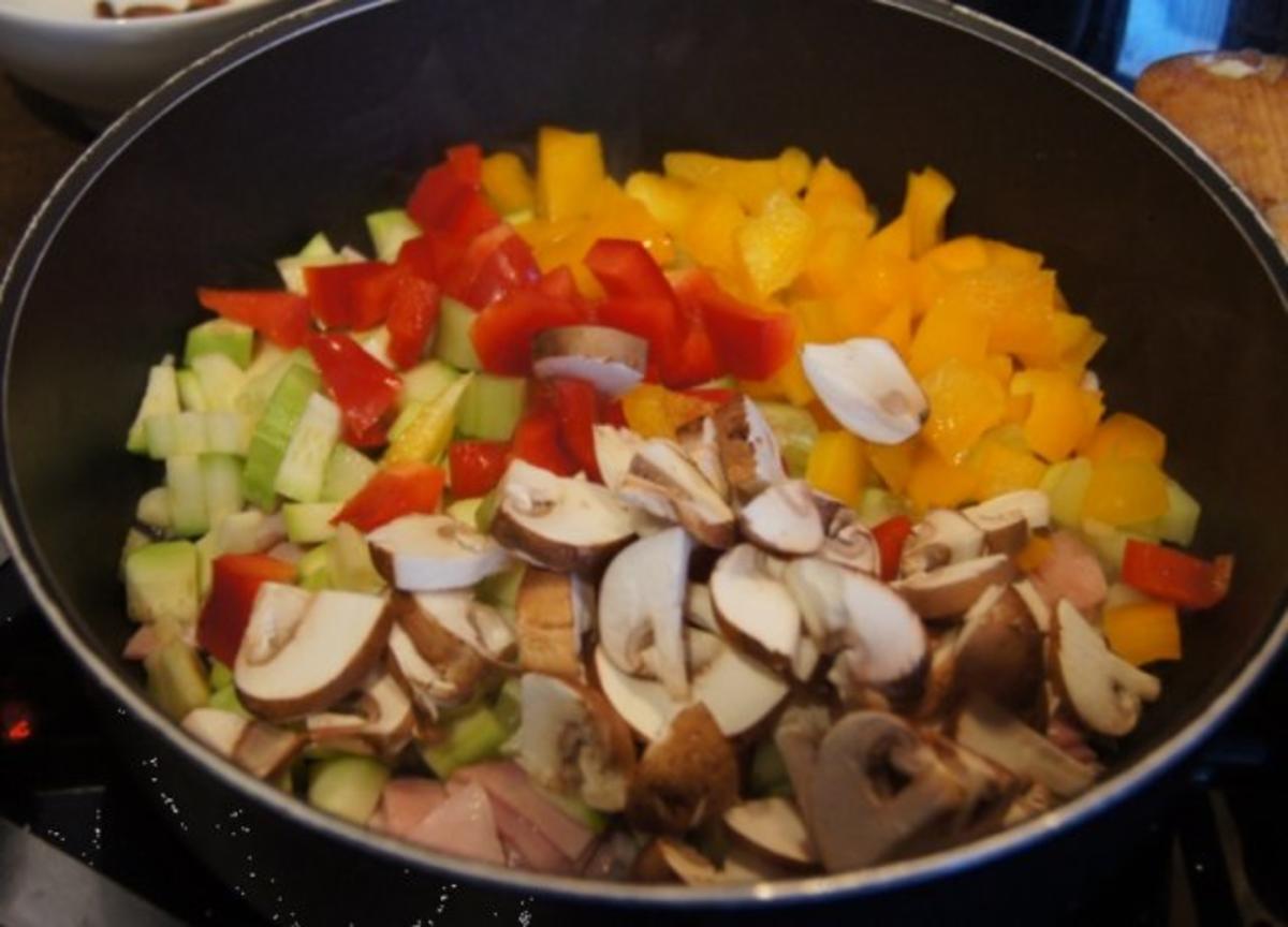 Pikantes Omelett mit Gemüse - Rezept - Bild Nr. 5