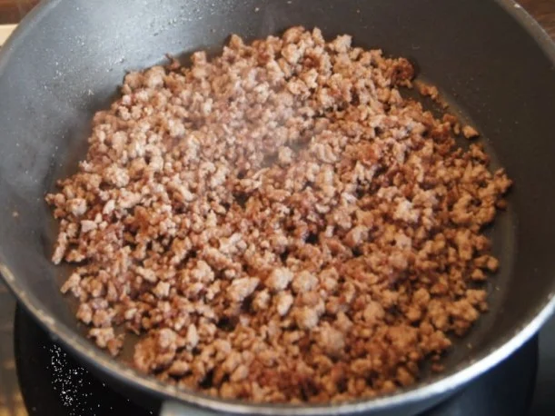 Blumenkohlröschen mit Rinderhack-Gemüsesauce - Rezept - Bild Nr. 6