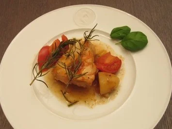 Hähnchen toskanische Art mit Kartoffeln - Rezept