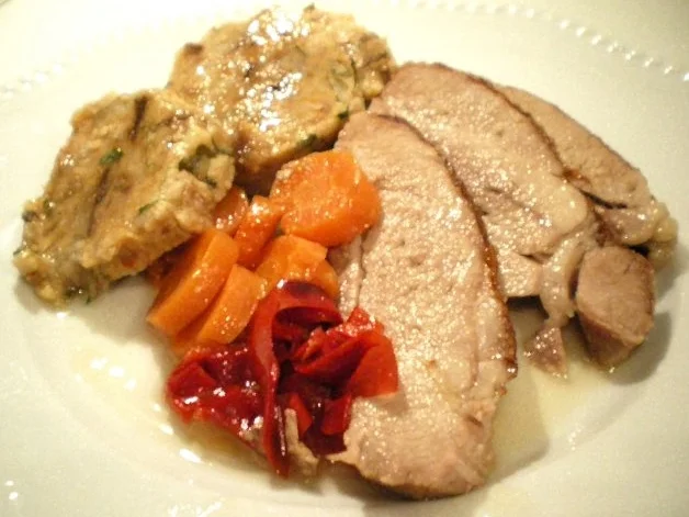 Braten Im Römertopf Wie Viel Grad Krusten Braten im Römertopf - einfach - 173 kcal/100g