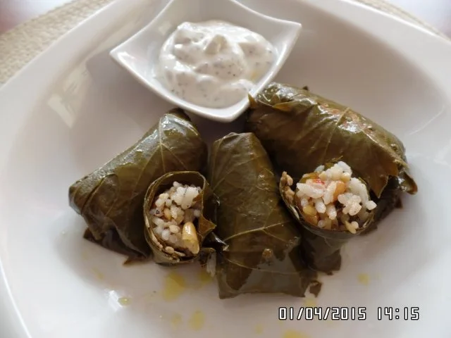 Gefüllte Weinblätter mit Reis - Rezept