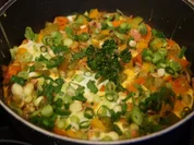 Pikantes Omelett mit Gemüse II - Rezept