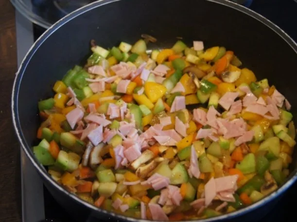 Pikantes Omelett mit Gemüse II - Rezept - Bild Nr. 6