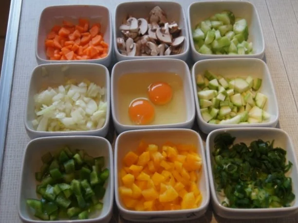 Pikantes Omelett mit Gemüse II - Rezept - Bild Nr. 3