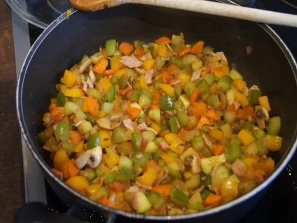 Pikantes Omelett mit Gemüse II - Rezept - Bild Nr. 7