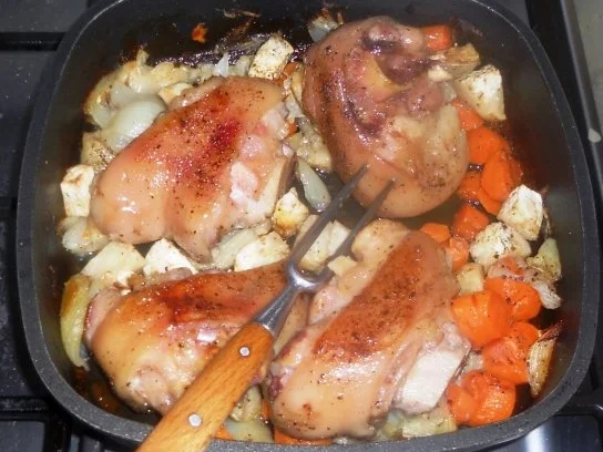 "Oma-Friede`s"- Geschmorte Schwein`s-Kniebeine (Rzpt. um 1885) - Rezept - Bild Nr. 13