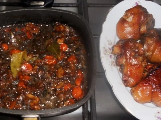 "Oma-Friede`s"- Geschmorte Schwein`s-Kniebeine (Rzpt. um 1885) - Rezept - Bild Nr. 19