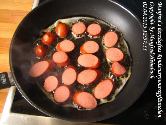 Fleisch – Manfred’s herzhaftes Rindscurrywurstpfännchen - Rezept - Bild Nr. 7