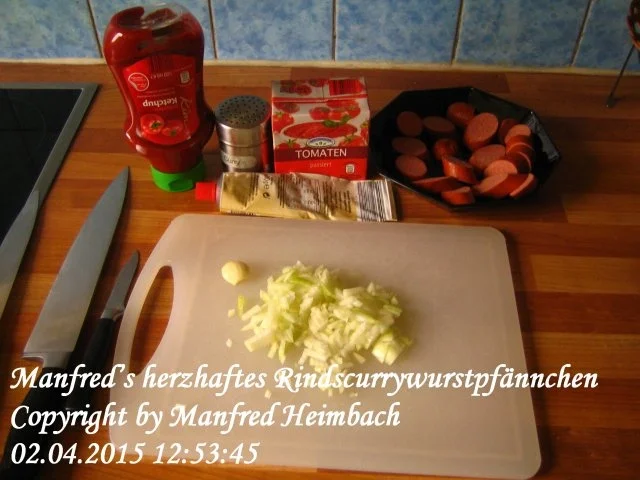 Fleisch – Manfred’s herzhaftes Rindscurrywurstpfännchen - Rezept - Bild Nr. 8
