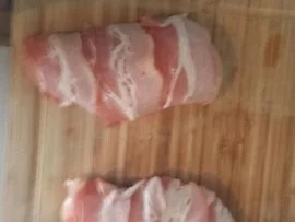 überbackene Hähnchenbrust mit Bacon - Rezept - Bild Nr. 3