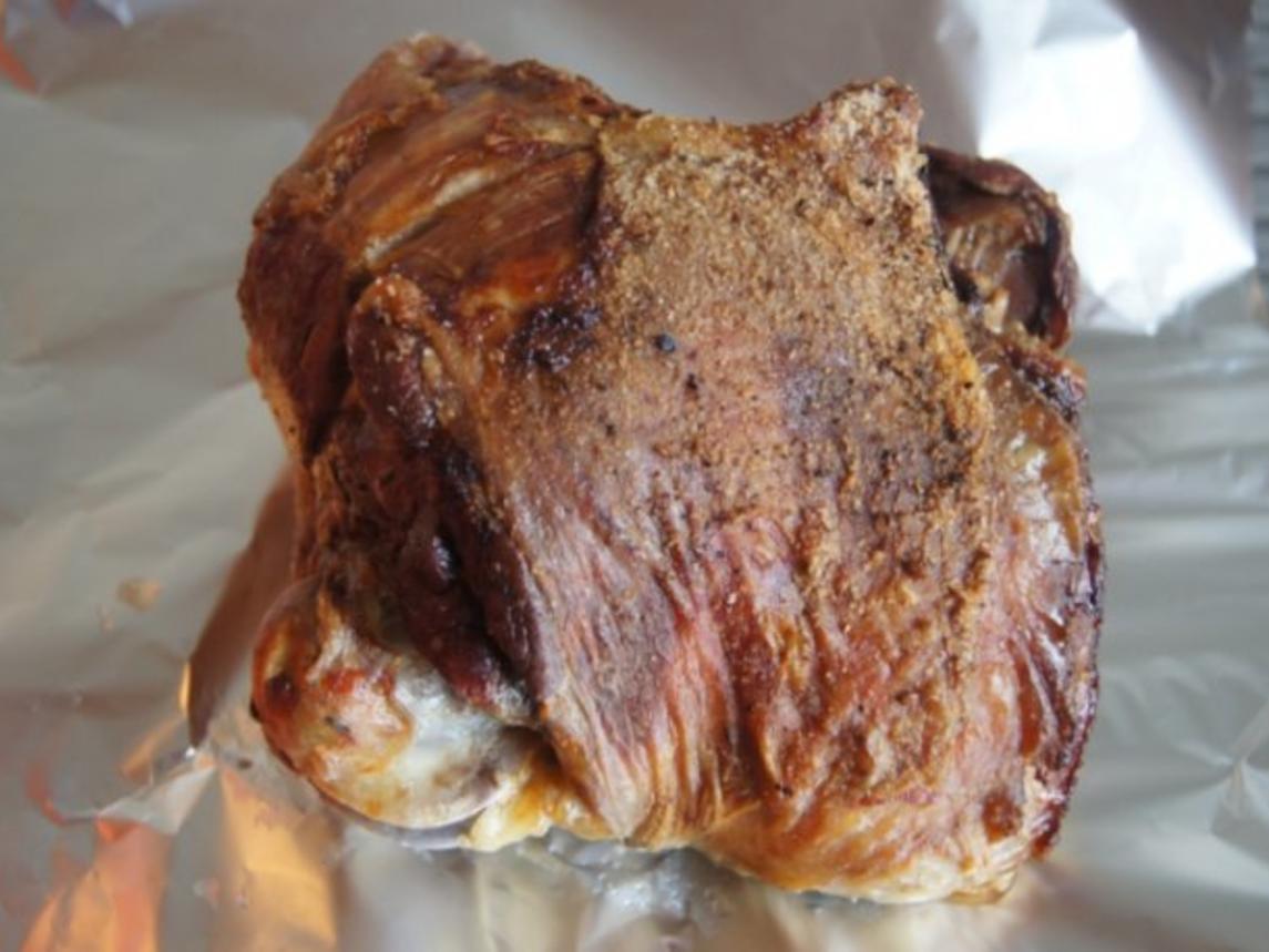Lammkeule mit Buschbohnen und Mandelbällchen - von MausVoh