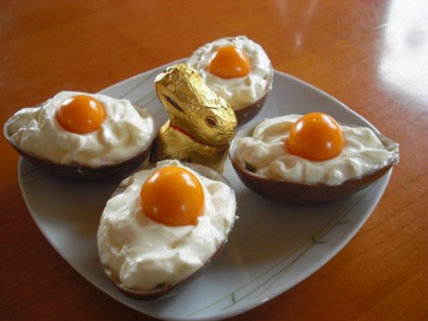 Überraschungseier Dessert an Ostern - nicht nur für Kinder - Rezept mit ...