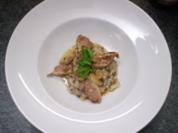 Entenbrust an Champignon-Risotto - Rezept