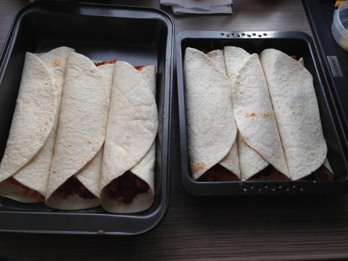 überbackene Tex-Mex-Wraps - Rezept mit Bild - kochbar.de