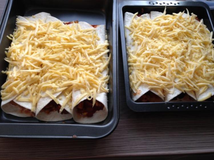 überbackene Tex-Mex-Wraps - Rezept mit Bild - kochbar.de