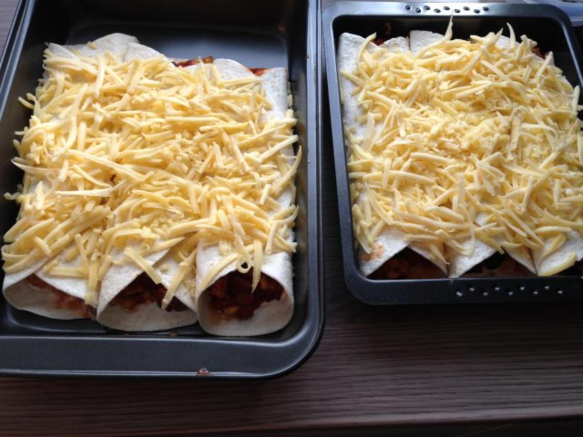 überbackene Tex-Mex-Wraps - Rezept mit Bild - kochbar.de