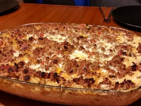 Nudelauflauf mit Schmelzkäse-Soße - Rezept - Bild Nr. 2