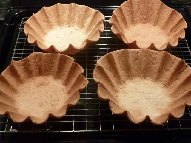 Körbchen aus Kuchenteig für diverses Anwendungen . - Rezept