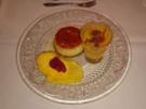 Creme Caramel mit Mangosorbet - Rezept