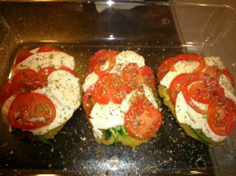 Überbackenes Schnitzel *TOMATE-MOZZARELLA* - Rezept Überbackenes Schnitzel *TOMATE-MOZZARELLA* - Rezept