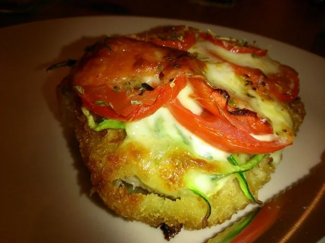 Rezept: Überbackenes Schnitzel *TOMATE-MOZZARELLA* Bild Nr. 5 Überbackenes Schnitzel *TOMATE-MOZZARELLA* - Rezept - Bild Nr. 5